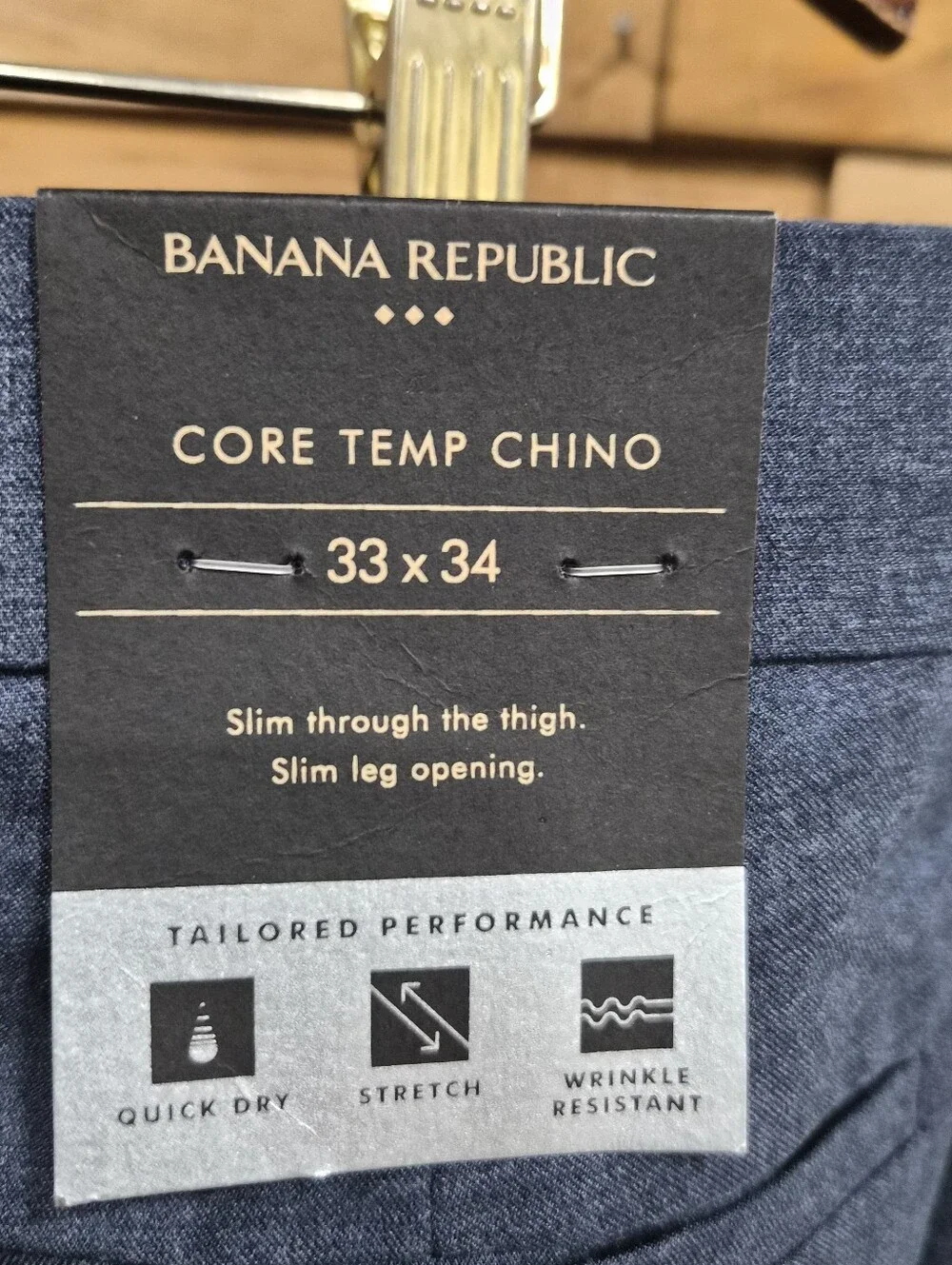 Banana Republic Blue Men’s Chinos - Size 33x34 - New With Tags
